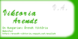 viktoria arendt business card